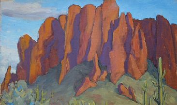 The Superstition Mountains - National Park Wilderness by Kathy Haycock