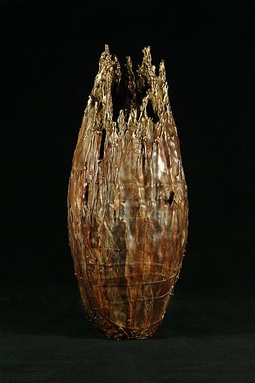 FLOW III - AGE OF BRONZE COLLECTION - CHOSEN TO BE ON EXHIBITION IN PEN & BRUSH 60TH ANNUAL SCULPTURE EXHIBITION, NEW YORK,NY 2006  by Reggie Correll