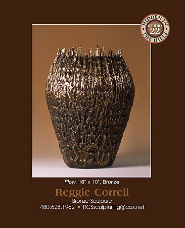 FLOW - AGE OF BRONZE COLLECTION - ORIGINAL - EXHIBITED IN THE HIDDEN IN THE HILLS ART SHOW IN CAREFREE, AZ  2004 by Reggie Correll