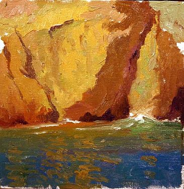 "Incoming Swell" - U. S. Channel Islands Seascape, Anacapa by David Gallup