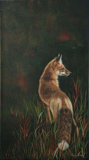Distinguished Visitor - Fox - Red Fox by Wendy Palmer