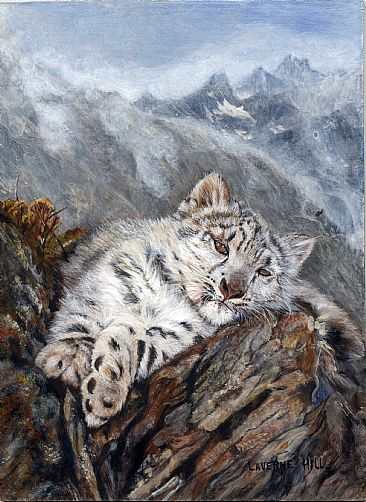 snow leopard - Big Cat by LaVerne Hill