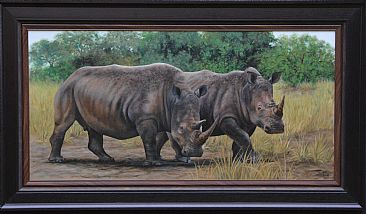 Our precious heritage - White rhino by Ilse de Villiers