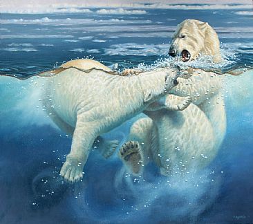 Polar Play - polar bear by Cynthie Fisher