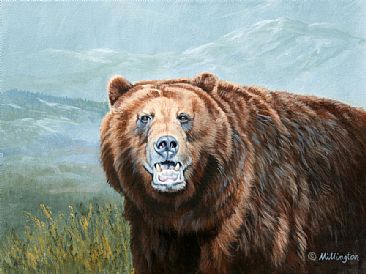 Attitude - Brown Bear (Grizzly) by Marti Millington