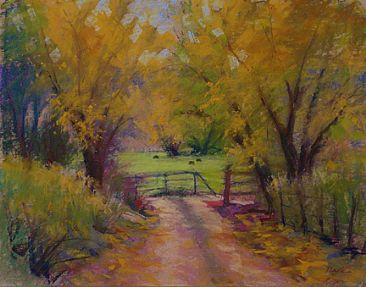 Golden Afternoon - Rural autumn scene near Mt. Carmel Junction, UT by Sandra Place