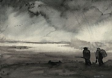 Duck hunting - Duch hunting rough weather by Ahsan Qureshi