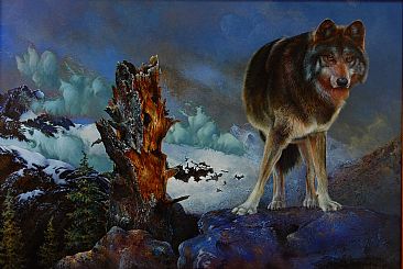 Final Destiny - Grey Timber Wolf by John Serediuk