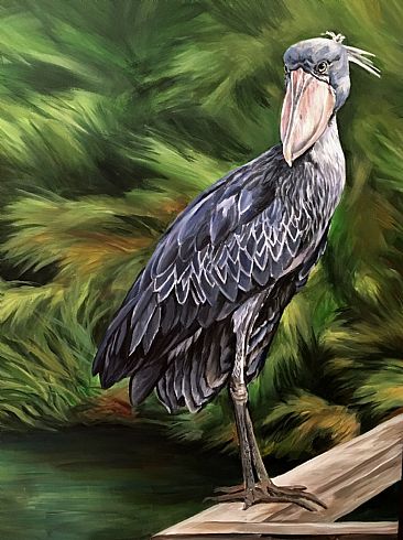 Shoebill - Shoebill bird by Cindy Billingsley