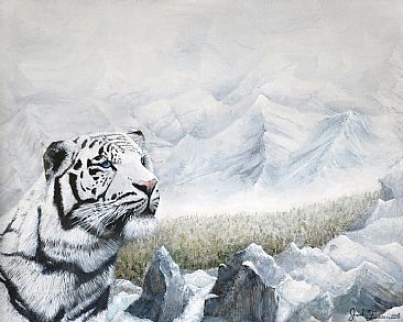 Snow White - White Tiger by Josh Tiessen