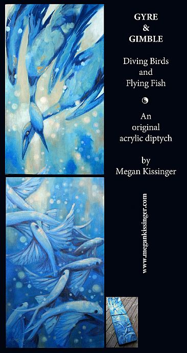 Gyre and Gimble - Diving Gannets and Flying Fish by Megan Kissinger