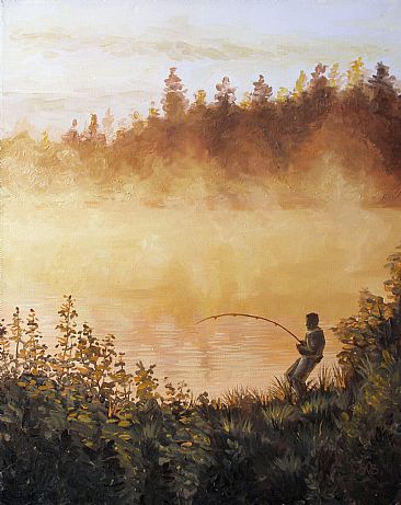 Morning Fishing -  by Olena Lopatina