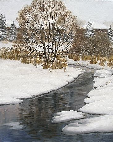Winter River -  by Olena Lopatina