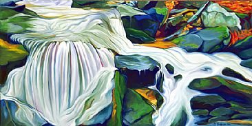 Stream Agawa Canyon - Agawa Canyon Ontario by Margarethe Vanderpas