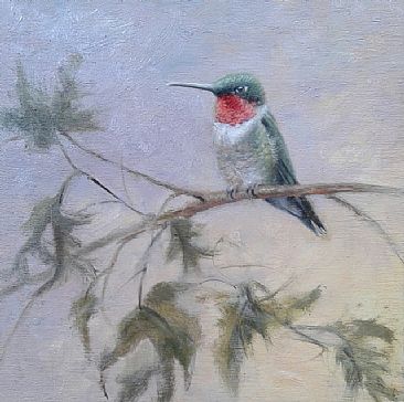 Summer Ruby - Hummingbird by Mary Erickson