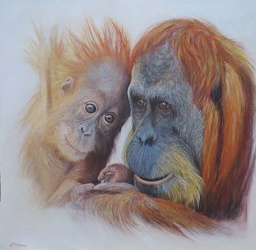Precious moments - Orangutan by Paula Wiegmink