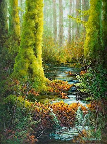 Stream of Life - Temperate rain forest by Patricia Banks