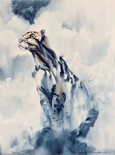 Nebula - Clouded Leopard by Sandi Lear
