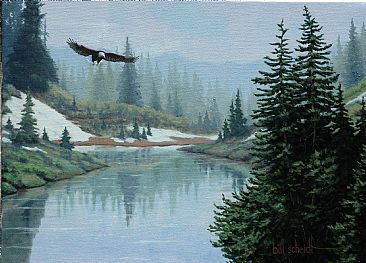 Fishing - Eagle by Bill Scheidt