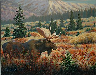 On the Prowl - Moose by Bill Scheidt