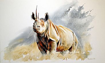 Big Five Rhino - Black Rhino by Karen Laurence-Rowe