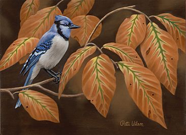 Its Fall - Blue Jay by Patti Wilson