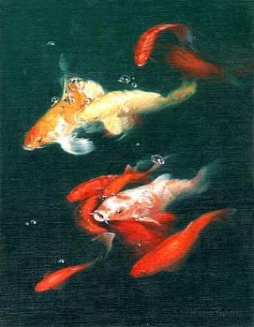 Ruby and Gold - Fish by Patricia Pepin