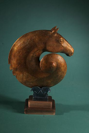 Whirlwind - Stylized Horse by Linda Raynolds