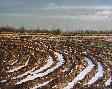 Last of the Snow - Landscape by Len Rusin