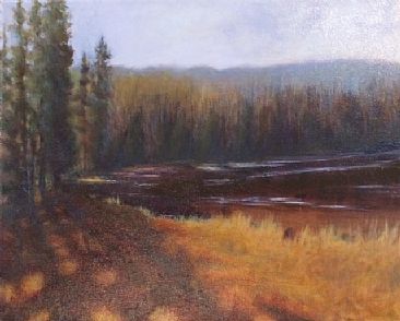Fall Lake - Landscape by Betsy Popp