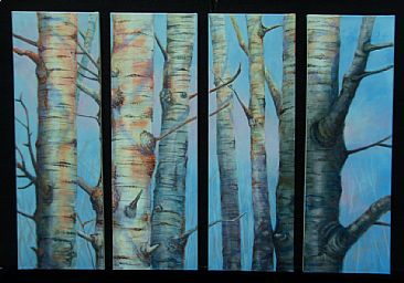 Tree Towers - Landscape Trees by Betsy Popp
