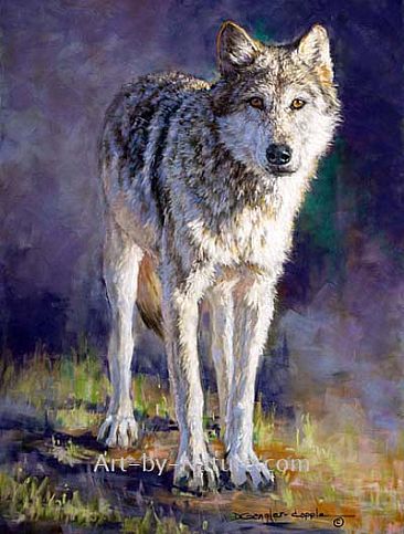First Encounter - Grey Wolf by Deb Gengler-Copple